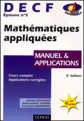 Couverture du produit · DECF, numéro 5 : Mathématiques appliquées : Manuel et applications