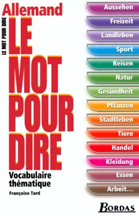 Couverture du produit · Le Mot pour dire Allemand