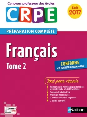 Couverture du produit · Français - Tome 2 - CRPE 2017