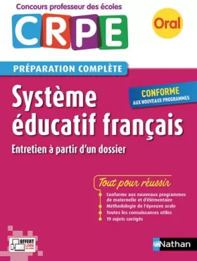 Couverture du produit · Système éducatif français - Préparation à l'épreuve orale