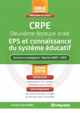 Couverture du produit · CRPE, deuxième épreuve orale : EPS et connaissance du système éducatif