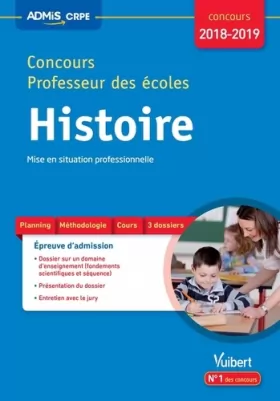 Couverture du produit · Concours Professeur des écoles - Histoire - Mise en situation professionnelle: Concours CRPE 2018-2019