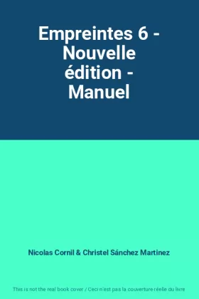 Couverture du produit · Empreintes 6 - Nouvelle édition - Manuel