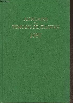 Couverture du produit · Annuaire des Témoins de Jéhovah 1987²