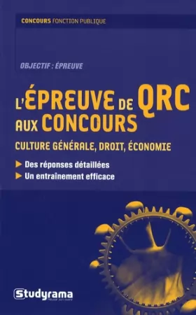 Couverture du produit · Epreuve de Qrc aux Concours Culture Generale Droit Economie (l')