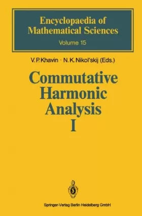 Couverture du produit · Commutative Harmonic Analysis 1