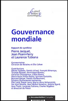 Couverture du produit · Gouvernance mondiale (Rapport du CAE n.37)