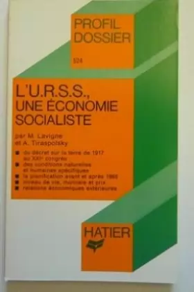 Couverture du produit · L'U.R.S.S., une économie socialiste