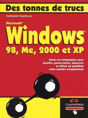 Couverture du produit · Windows 98, Me, 2000 et XP