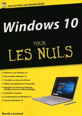 Couverture du produit · Windows 10 pour les Nuls mégapoche