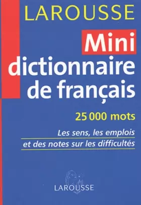 Couverture du produit · Mini dictionnaire de français