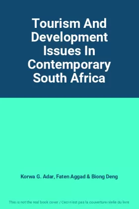 Couverture du produit · Tourism And Development Issues In Contemporary South Africa