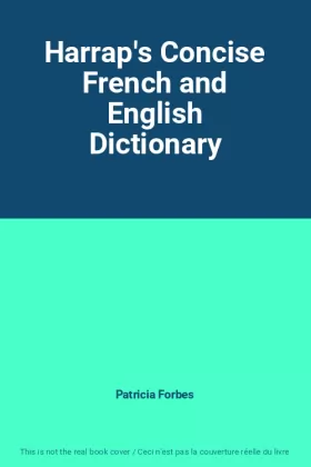 Couverture du produit · Harrap's Concise French and English Dictionary