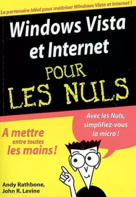 Couverture du produit · Windows Vista et Internet pour les Nuls