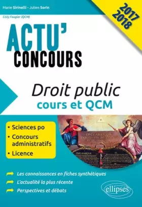 Couverture du produit · Droit Public Cours et QCM Actu'Concours 2017 2018