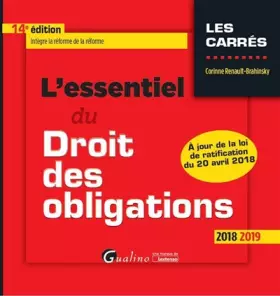 Couverture du produit · L'essentiel du droit des obligations