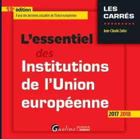 Couverture du produit · L'essentiel des institutions de l'Union européenne