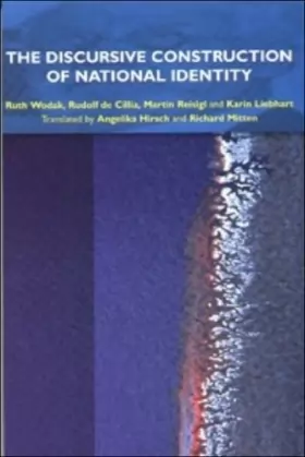 Couverture du produit · The Discursive Construction of National Identity