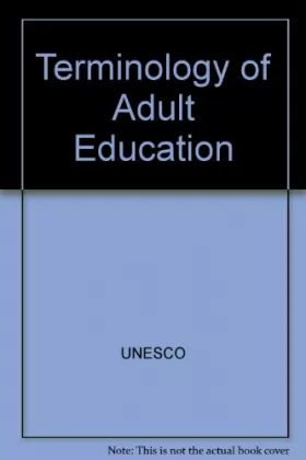 Couverture du produit · Terminology of Adult Education