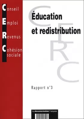 Couverture du produit · Education et redistribution : Rapport numéro 3