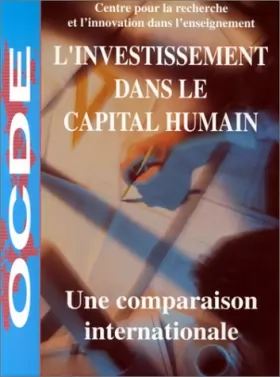 Couverture du produit · L'Investissement dans le capital humain, 1998