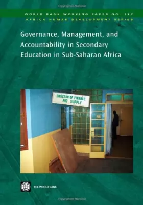 Couverture du produit · Governance, Management, and Accountability in Secondary Education in Sub-Saharan Africa