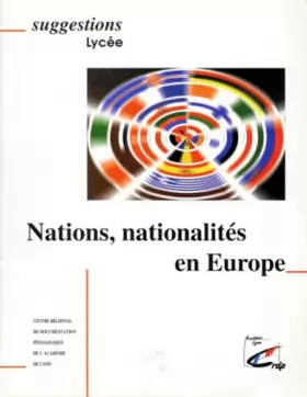 Couverture du produit · Nations et nationalités en Europe