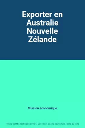 Couverture du produit · Exporter en Australie Nouvelle Zélande