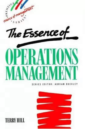 Couverture du produit · Essence Operations Management
