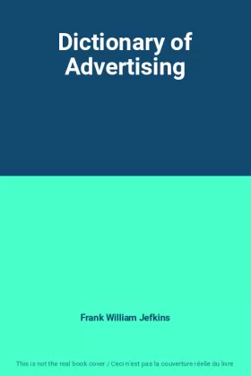 Couverture du produit · Dictionary of Advertising