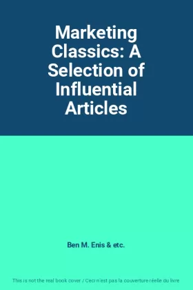 Couverture du produit · Marketing Classics: A Selection of Influential Articles