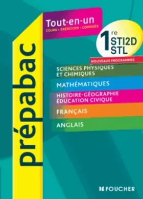 Couverture du produit · PREPABAC - Toutes les matières générales 1res STI2D - STL