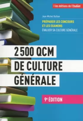 Couverture du produit · 2500 QCM de Culture Générale 9e édition
