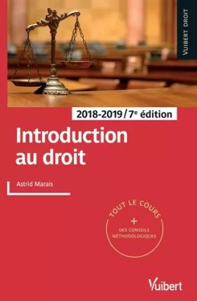 Couverture du produit · Introduction au droit 2018-2019