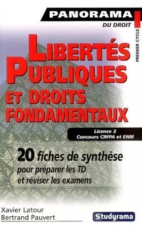 Couverture du produit · Libertés publiques et droits fondamentaux