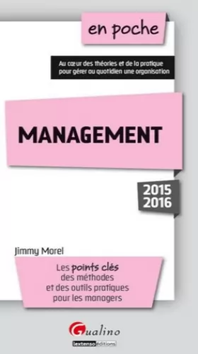 Couverture du produit · En poche Management 2015-2016, 3ème Ed.