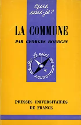 Couverture du produit · La commune / Bourgin, Georges / Réf: 23543