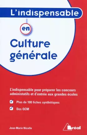 Couverture du produit · L'indispensable en culture générale