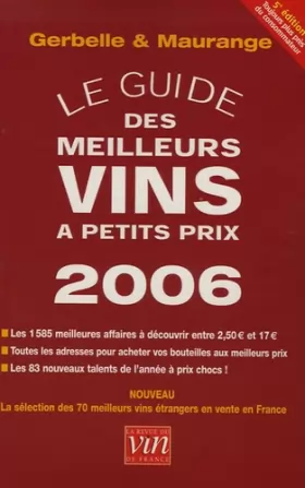 Couverture du produit · Le guide des meilleurs vins à petits prix : Edition 2006
