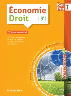 Couverture du produit · Ressources plus Economie-Droit 1re BAC PRO - 3e édition