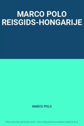 Couverture du produit · MARCO POLO REISGIDS-HONGARIJE