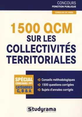 Couverture du produit · 1 500 QCM sur les collectivités territoriales