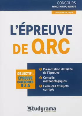 Couverture du produit · L'épreuve de QRC