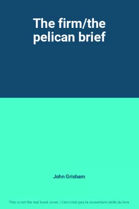 Couverture du produit · The firm/the pelican brief