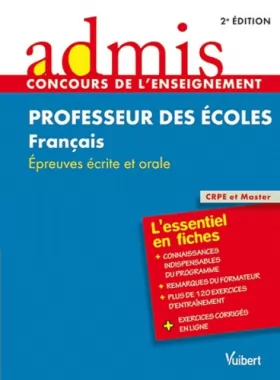 Couverture du produit · Concours professeurs des écoles français épreuves ecrites