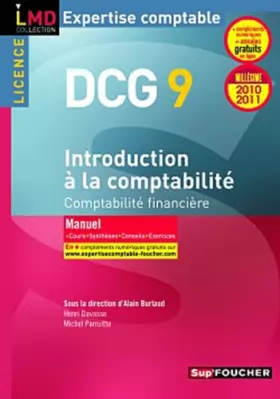 Couverture du produit · DCG 9 Introduction à la comptabilité Millésime 2010-2011: Comptabilité financière