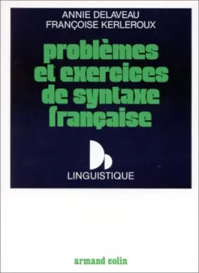 Couverture du produit · Problèmes et exercices de syntaxe française