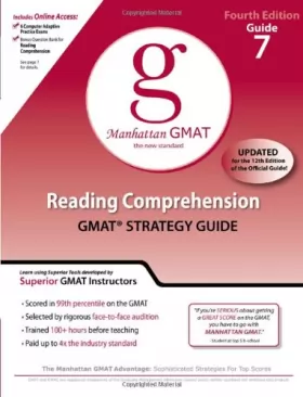 Couverture du produit · Reading Comprehension GMAT Preparation Guide, 4th Edition