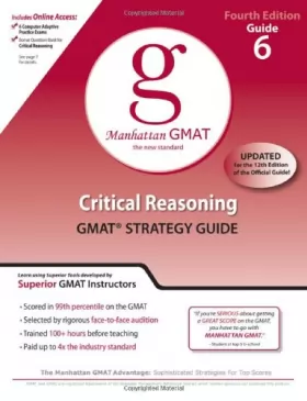Couverture du produit · Critical Reasoning GMAT Preparation Guide, 4th Edition