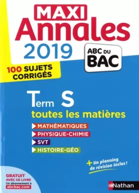 Couverture du produit · Maxi Annales ABC du Bac 2019 - Terminale S (27)